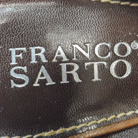 Preloved Franco Sarto Leopard Print Heeled Sandals Size 9 - Picture 5 of 8